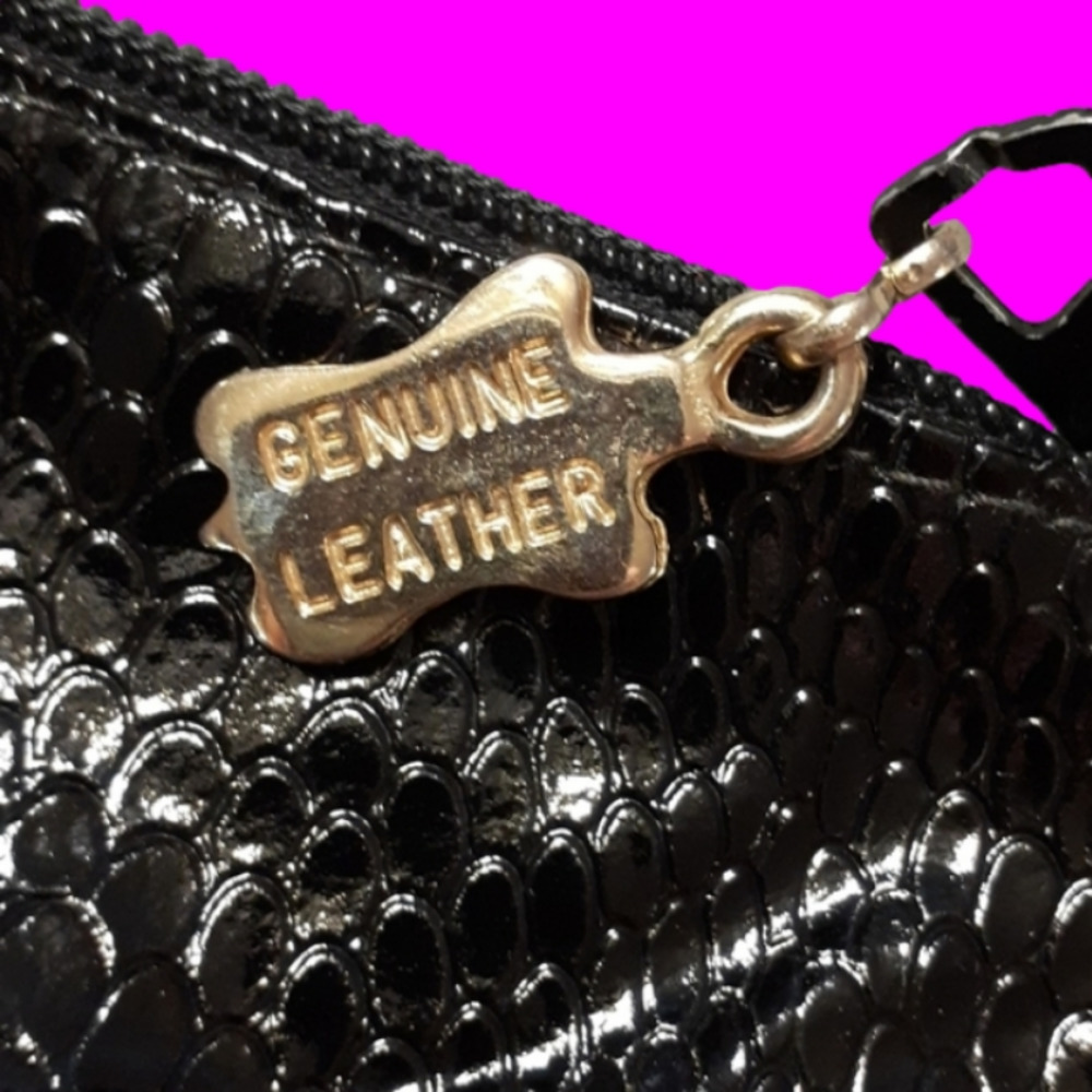 BLACK LEATHER BAG - Picture 5 of 7